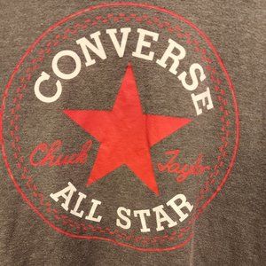 MEN'S XL CHUCK TAYLOR CONVERSE SHORT SLEEVE LARGE CALL OUT  T-SHIRT  CREW NECK